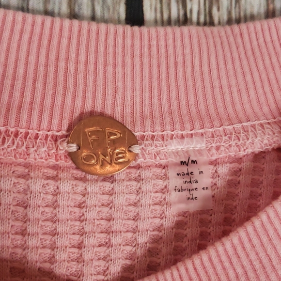 ⭐Free People lace up waffle knit - Picture 5 of 6